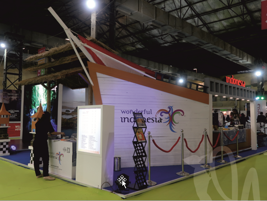 Exhibition stand design in Indonesia for Government of Indonesia by WoodpeckersGlobal