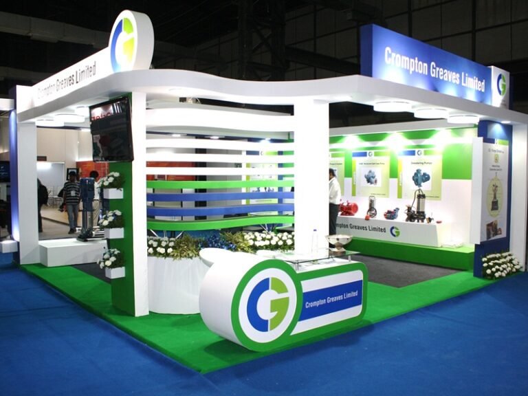 3 sided open exhibition stand