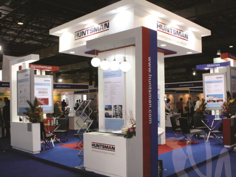 4 side open exhibition stall design