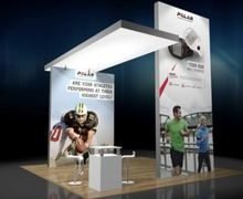 halogen lighting in exhibition stand